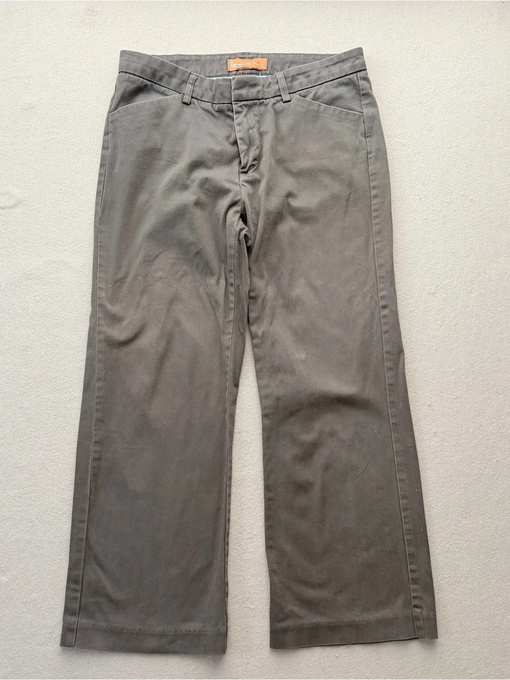 Lee wide-Leg cropped capri Pants - brown -  28W small 5/6 casual elevated ankle